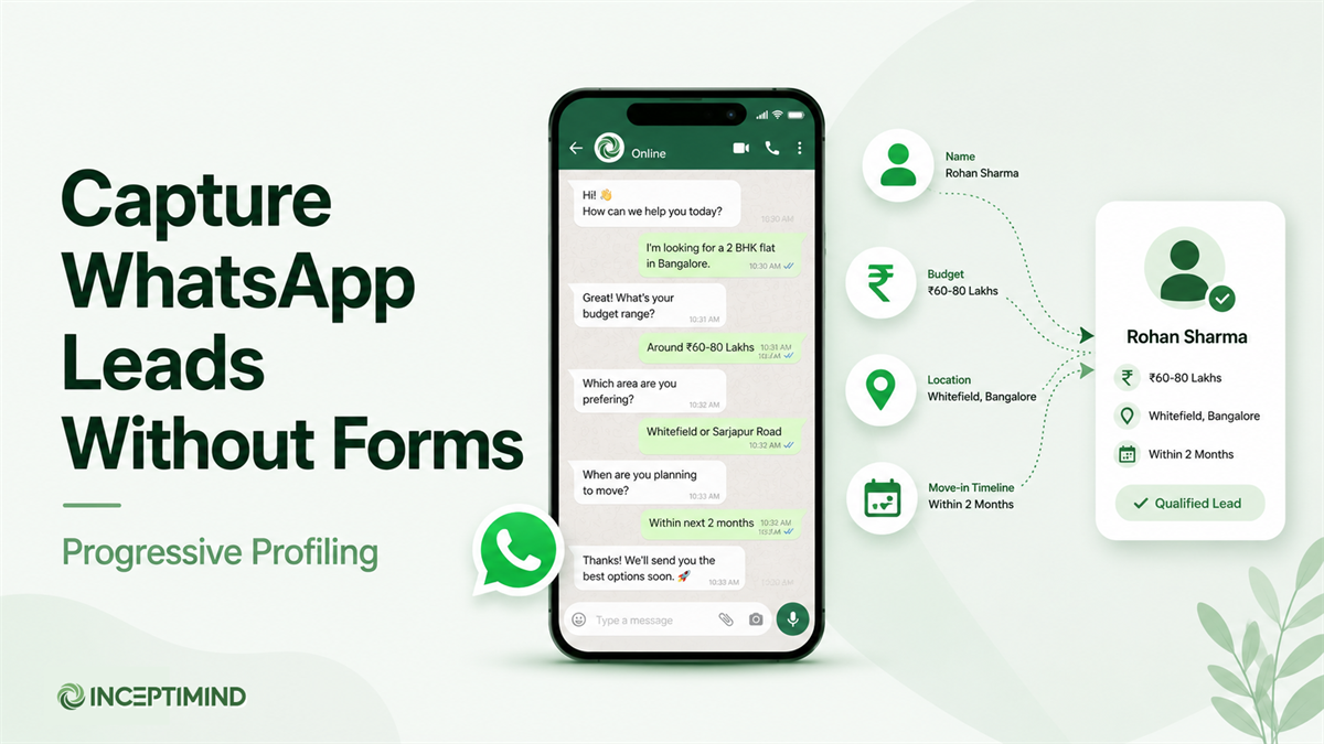 Capture Leads on WhatsApp Without Forms with Progressive Profiling